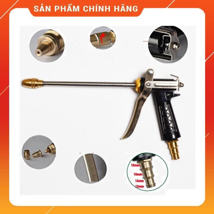 Vòi Xịt Rửa Xe Bộ dây vòi xịt nước rửa xe, tưới cây , tăng áp 3 lần, loại 20m 206318 đầu đồng, cút, nối đen