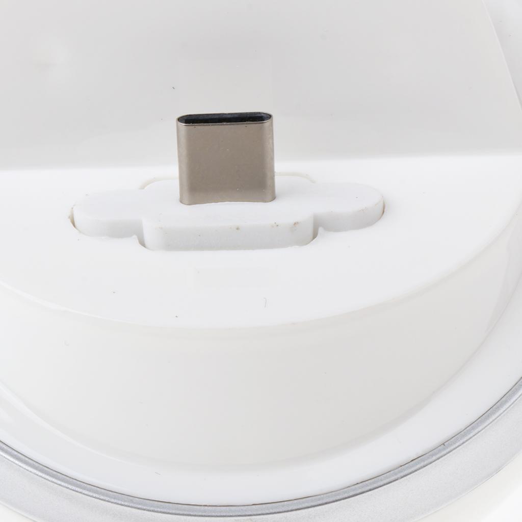 USB 3.1 Type-C Semi-circle Cell Phone Fast Charging Holder Stand With Built-in USB Cable