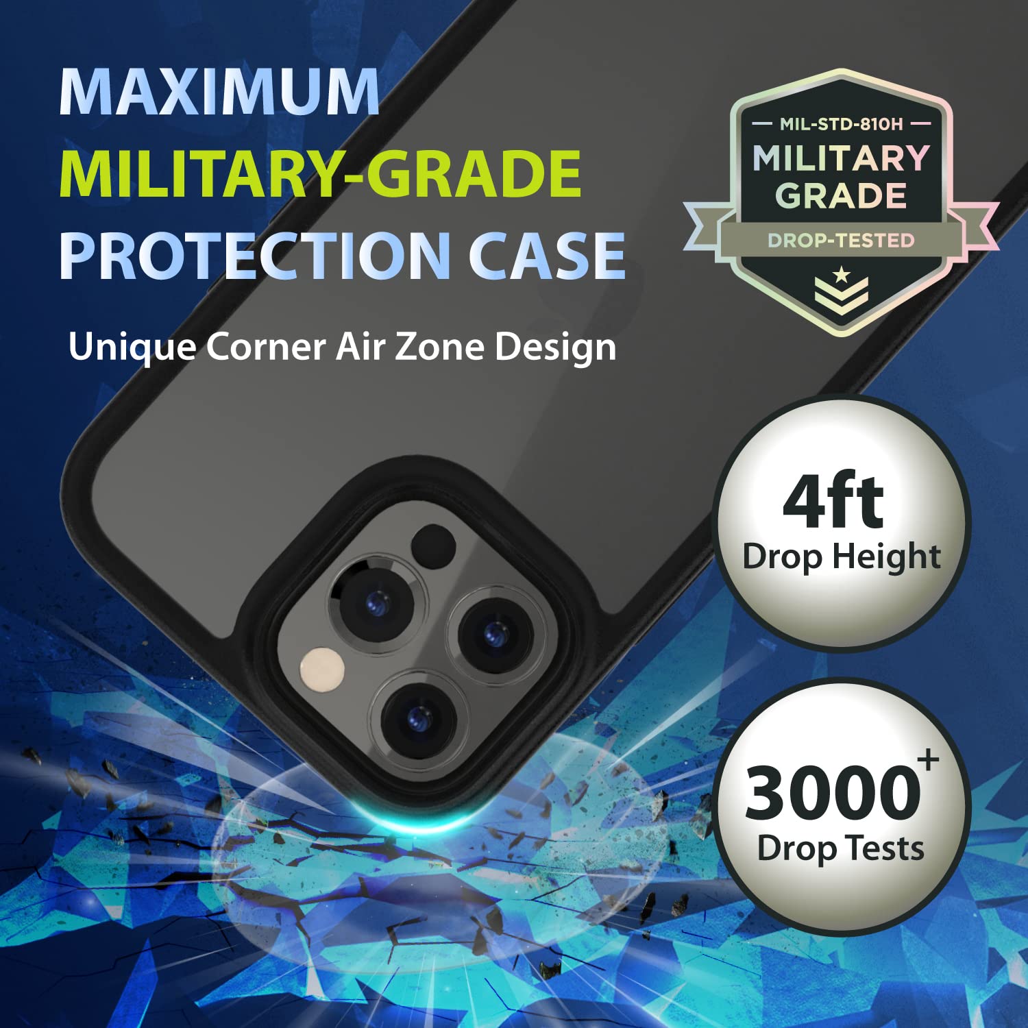 Ốp SwitchEasy Aero Plus Protective dành cho Iphone 13 Pro Max chống sốc siêu mỏng siêu nhẹ Hàng Chính Hãng