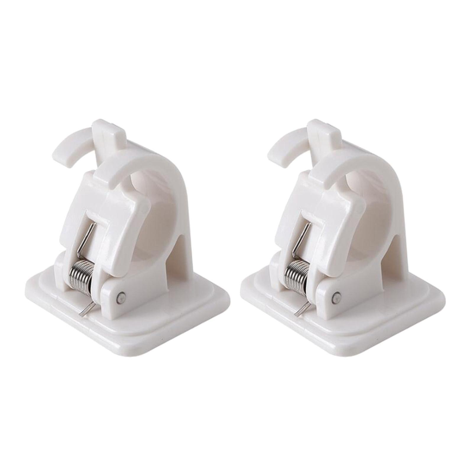 2pcs Fishing Rod Holder Adhesive Storage Rack Tip Clamps Holder