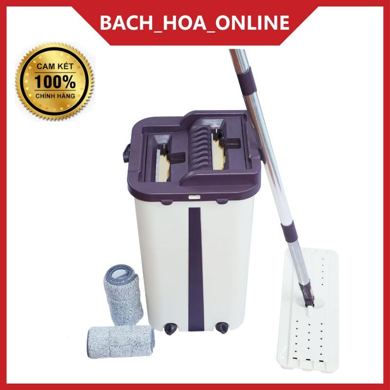 Cây Lau Nhà Tự Động Gạt Nước Kèm Thùng Vắt thông minh Và Làm Sạch Hàng Siêu Đẹp - FULL NẤP