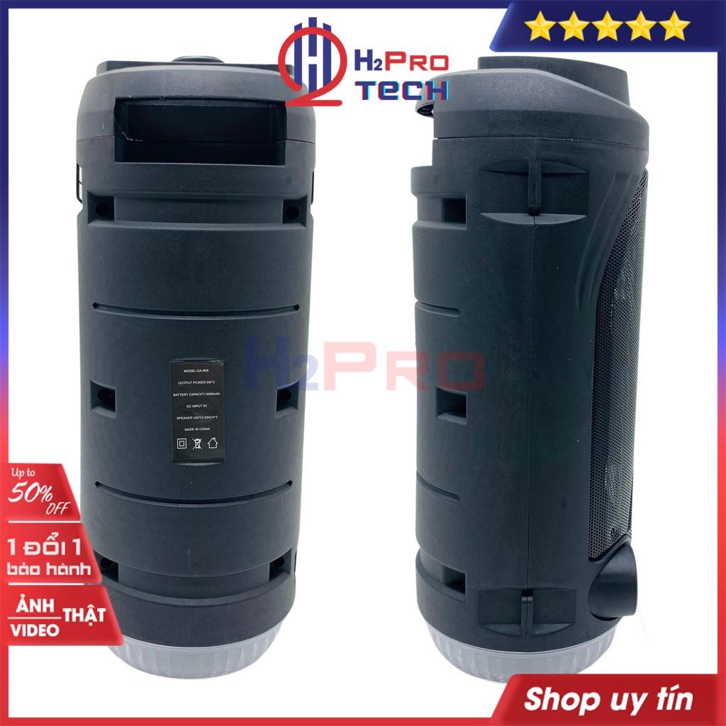 Loa Karaoke Bluetooth, Loa Nghe Nhạc Guyoga GA-805 Cao Cấp, 200W Bass Kép-Usb-TF-Đèn Led -H2Pro Tech