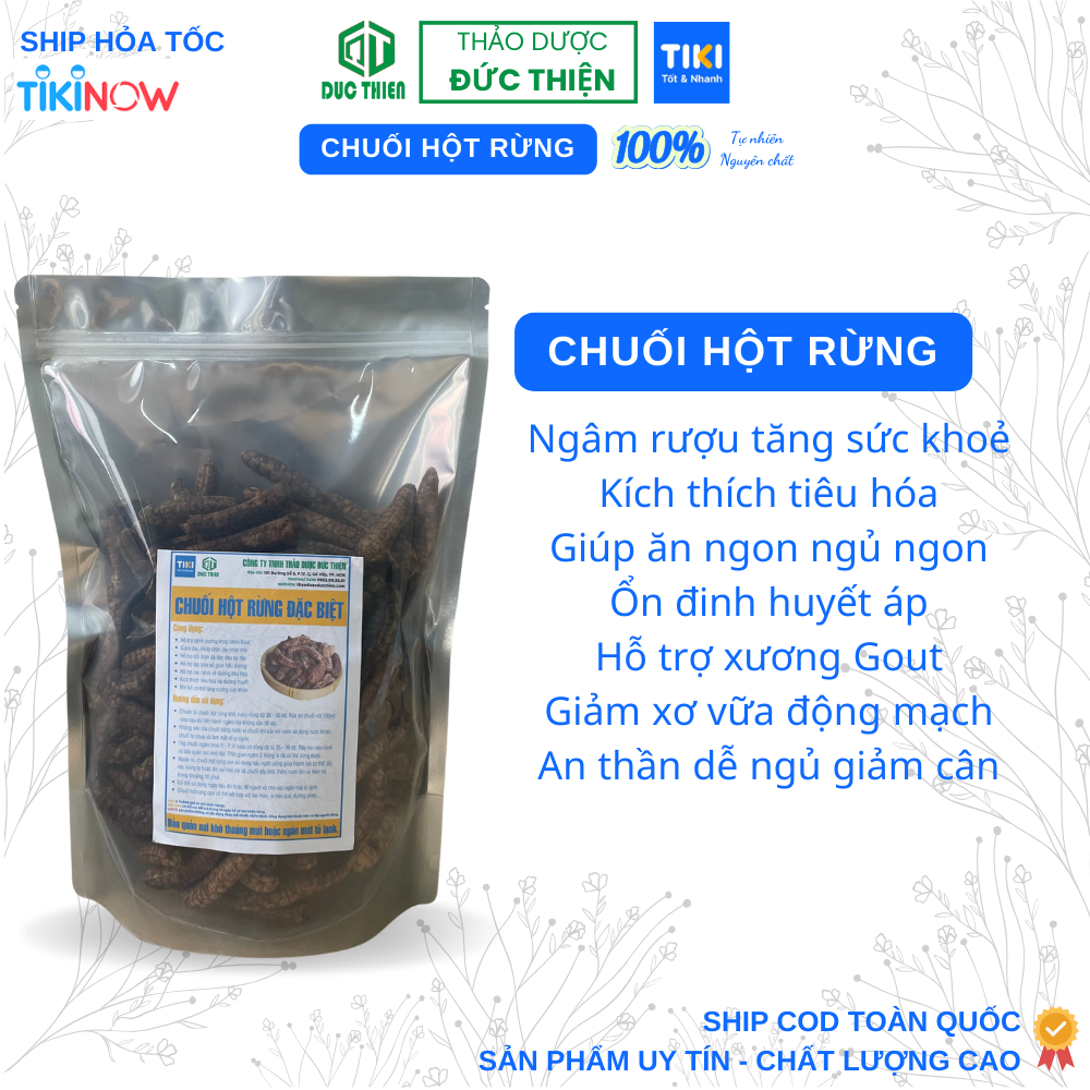 1kg Chuối Hột Rừng Đặc Biệt (Khô, Sạch) - Gi.ảm Đ.au X.ương Kh.ớp, G.out, Sỏi Th.ận, Bồi B.ổ Sức Khỏe, Ngâm Rượu