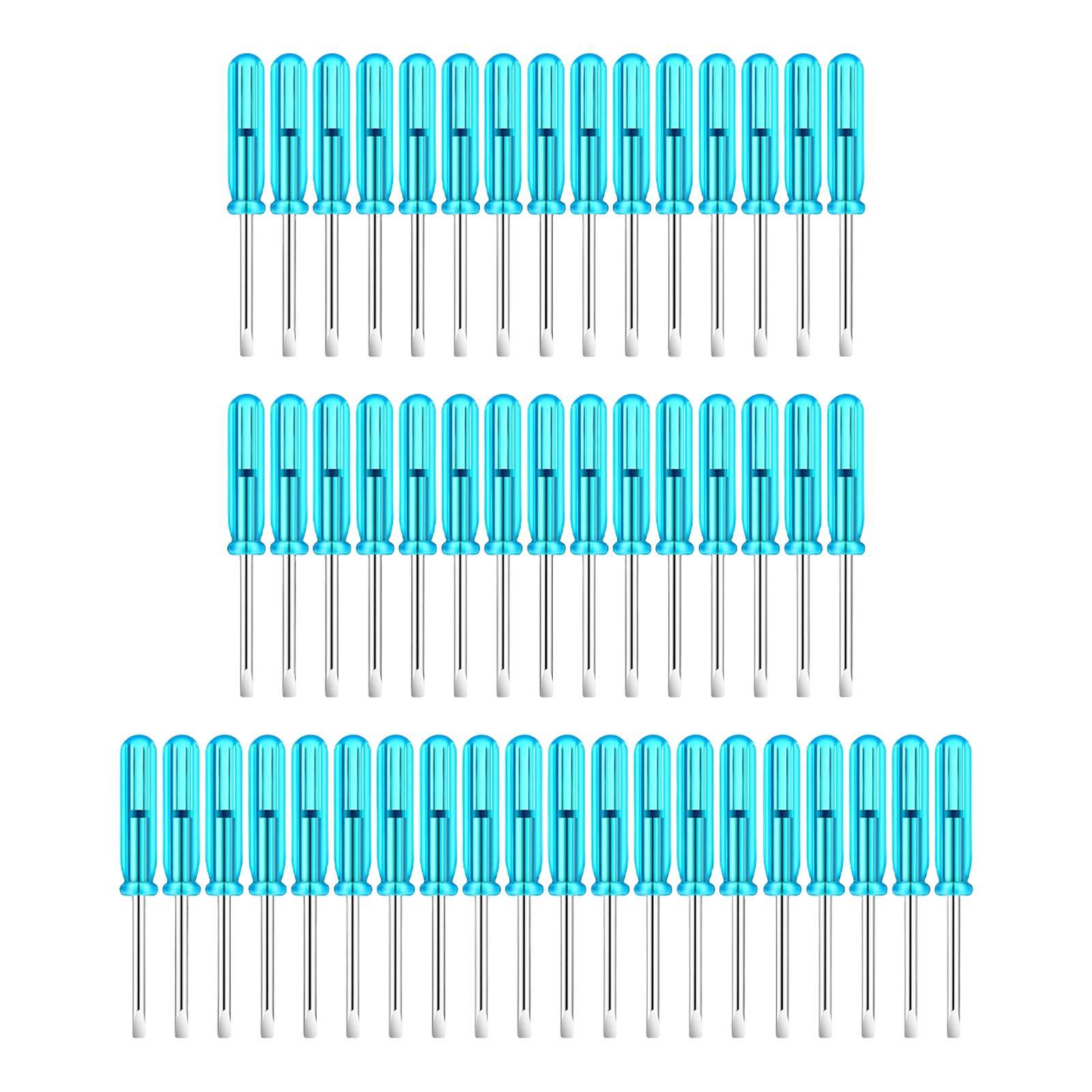 50Pcs 2mm Mini Screwdrivers Set Eyeglass Screwdriver for Toy Repair Sturdy
