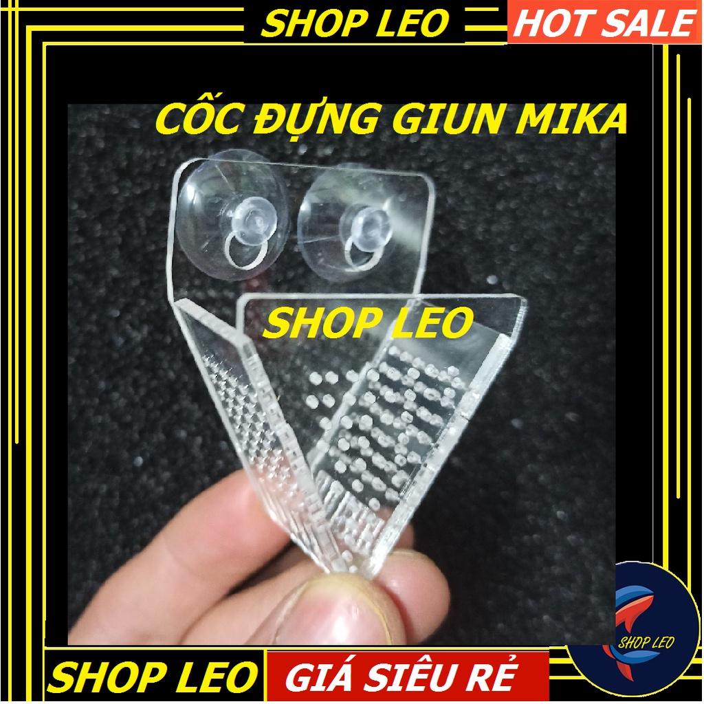 Cốc đựng giun bằng mika - phễu đựng trùn chỉ bằng mika - phụ kiện thủy sinh - cá cảnh - shopleo