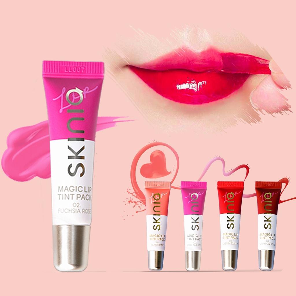 [MUA 1 TẶNG 1] Son Xăm siêu lì 10 giờ Skinia Magic Lip Tint 10g - 01 &amp; 01