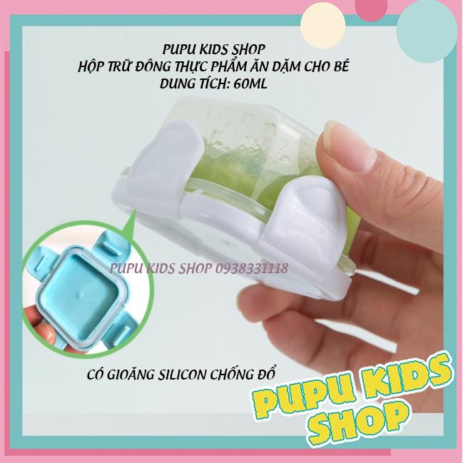 Hộp trữ đông, hộp đựng có nắp mini bảo quản đồ ăn cho bé