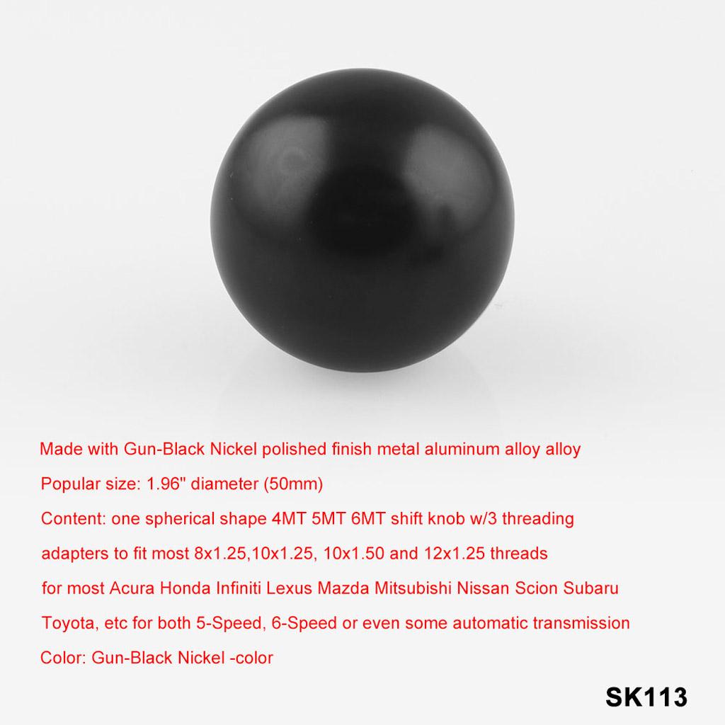 Ball Round Shape Universal Car Gear Shift Knob M8*1.25, M10*1.25, M10*1.5