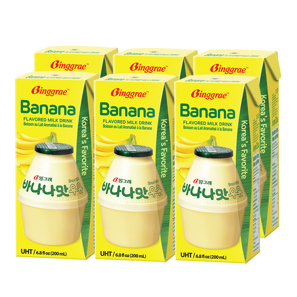 Thùng Sữa Chuối Hàn Quốc Binggrae Banana Milk (200ml x 24 hộp)