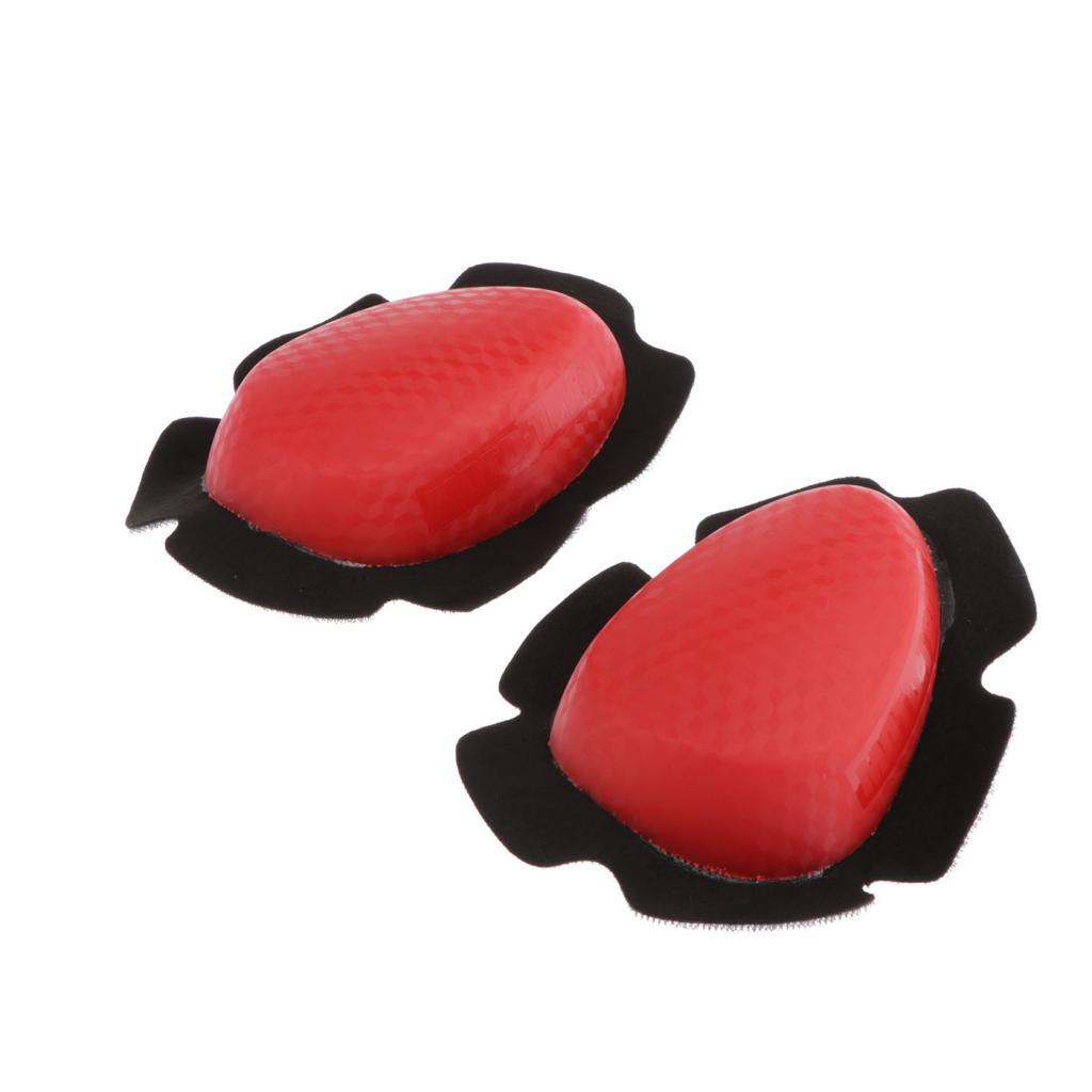 Motorcycle Protective Gears kneepads Knee Pads Slider Protector Cover Red