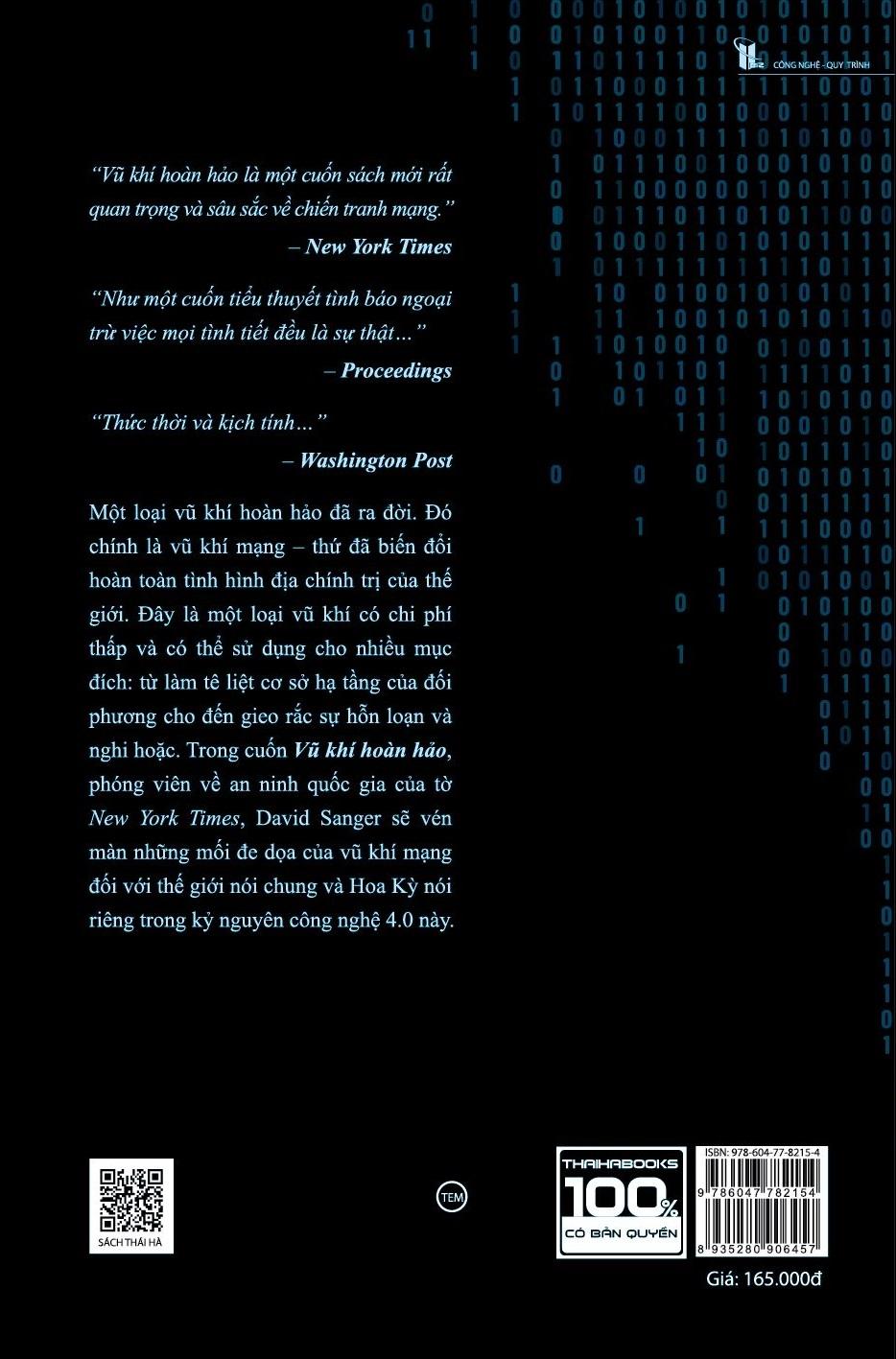 Sách Vũ Khí Hoàn Hảo – Chiến Tranh, Sự Phá Hoại Và Nỗi Sợ Trong Kỷ Nguyên Mạng