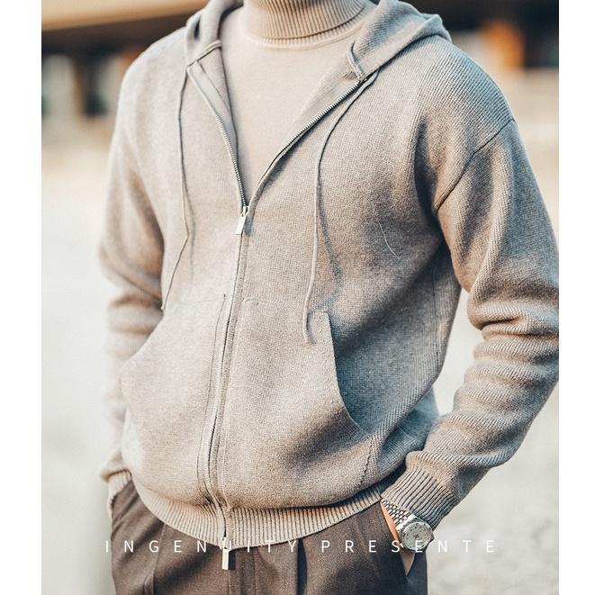 Áo Hoodie Len Dệt Kim, Áo Hoodie Zip Kéo Khoá ODIN H01 Mùa Đông Ấm Áp Thời Trang