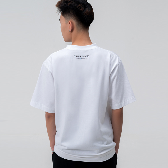 Áo thun cộc tay nam nữ Unisex NO1 Deluxe Tee - White- vải 100% Cotton Premium thoáng mát không bai xù, co giãn 2 chiều, định lượng lên đến 260gsm