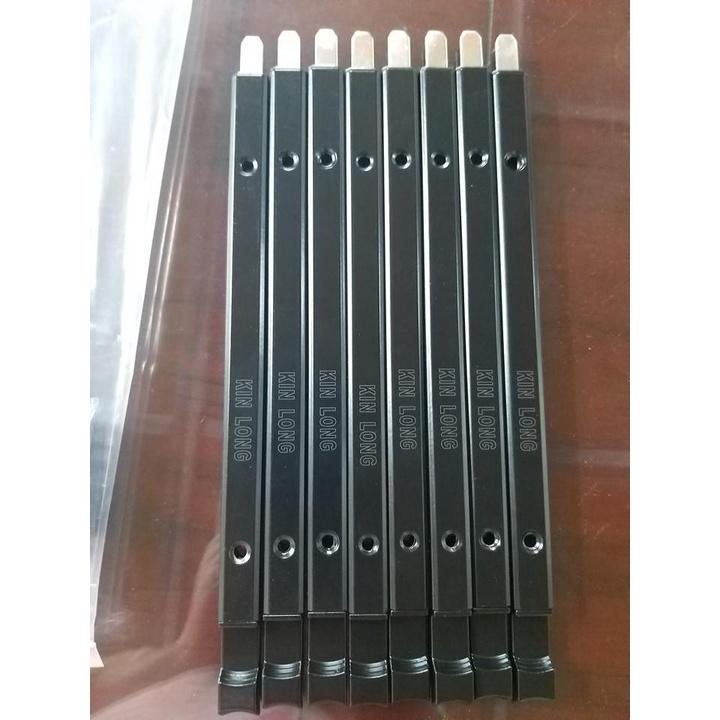 Thanh chốt rút 25cm cửa đi nhôm XINGFA Đen/Trắng