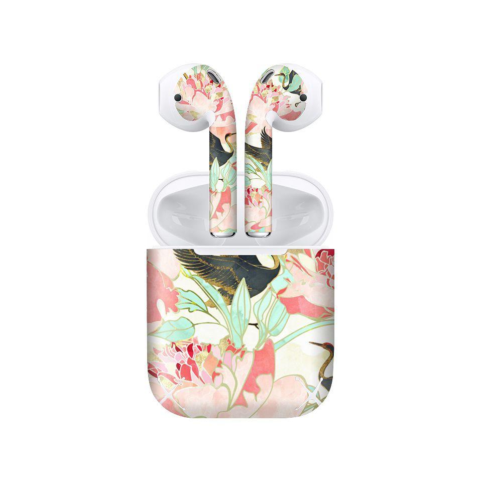 Miếng dán skin cho AirPods in hình giả sơn mài - GSM146