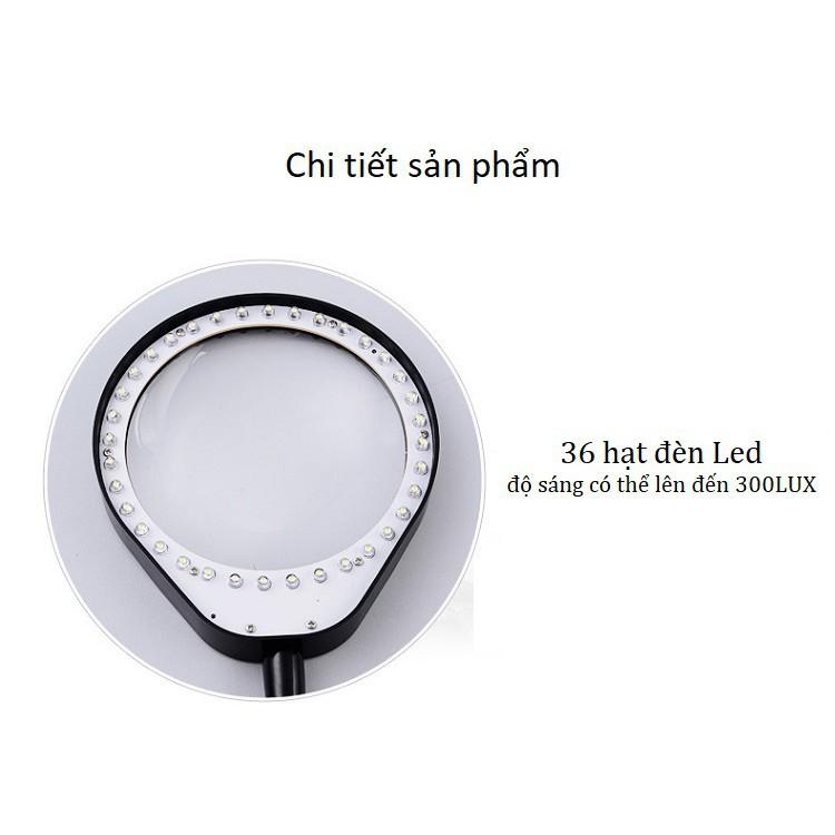 Kính lúp để bàn ️️ Kính lúp 10X cao cấp có đèn 36 LED MG-H36