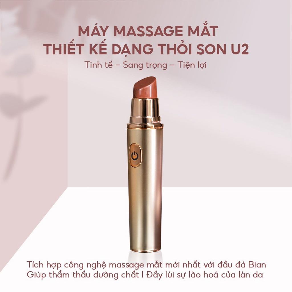 Máy Massage Mắt giảm nếp nhăn, bọng mắt, quầng thâm JOOU U2 thiết kế từ đầu đá Bian chứa 40 nguyên tố vi lượng giúp chống lão hóa và tái tạo da - Công nghệ Nhật Bản