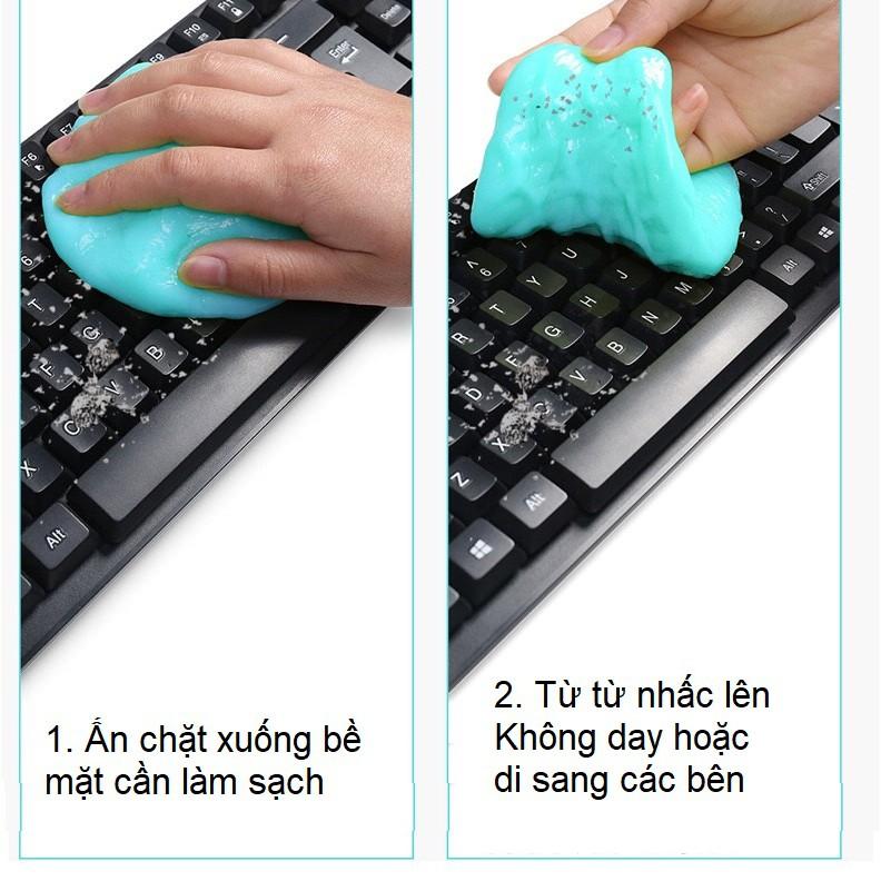 Keo dẻo lăn bụi vệ sinh bàn phím máy tính, Lọ gel vệ sinh bàn phím laptop