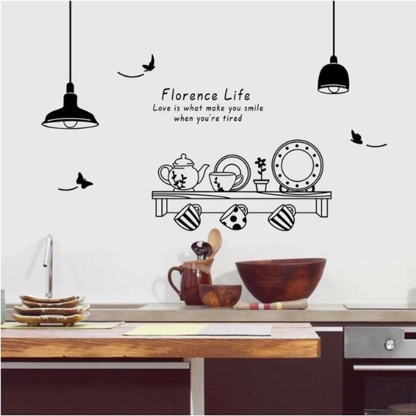 Decal trang trí tường - Căn Bếp Đen