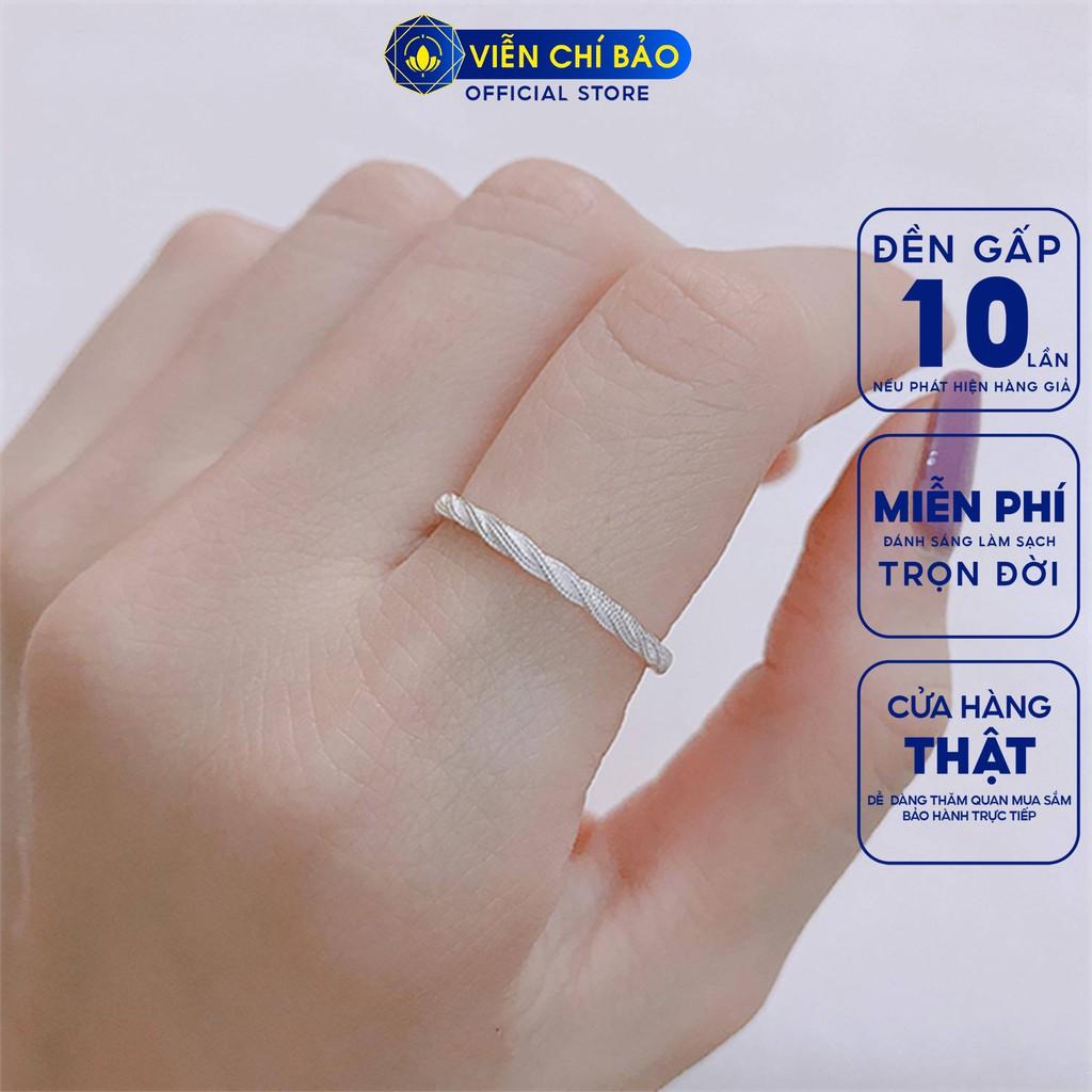 Nhẫn bạc nữ kết xoắn chất liệu bạc S925 thời trang phụ kiện trang sức nữ thương hiệu Viễn Chí Bảo N400192