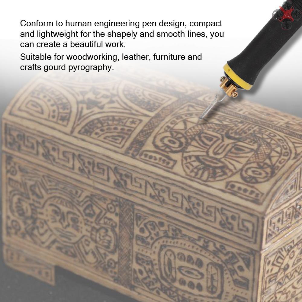 Máy Khắc Pyrography Bằng Gỗ Kèm 23 Đầu Thay Thế