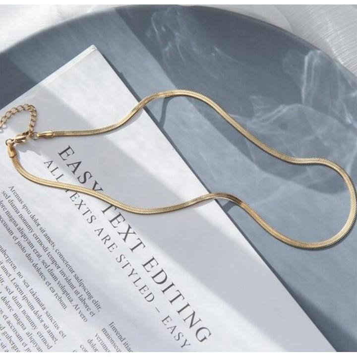 Dây chuyền titan choker Hàn Quốc không đen BHDC200