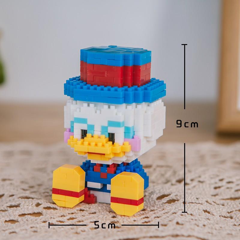 Đồ chơi Lego 3D lắp ráp mô hình nhân vật hoạt hình vịt donald disney dễ thương, quà tặng sinh nhật bạn trai gái