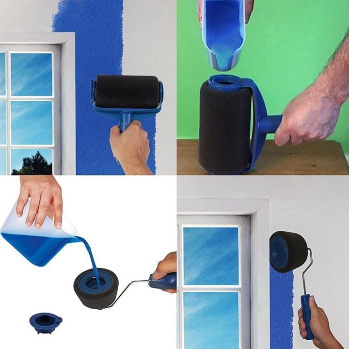 Bộ 7 Dụng Cụ Lăn Sơn Thông Minh Không Cần Nhúng Sơn Paint Poller - TI