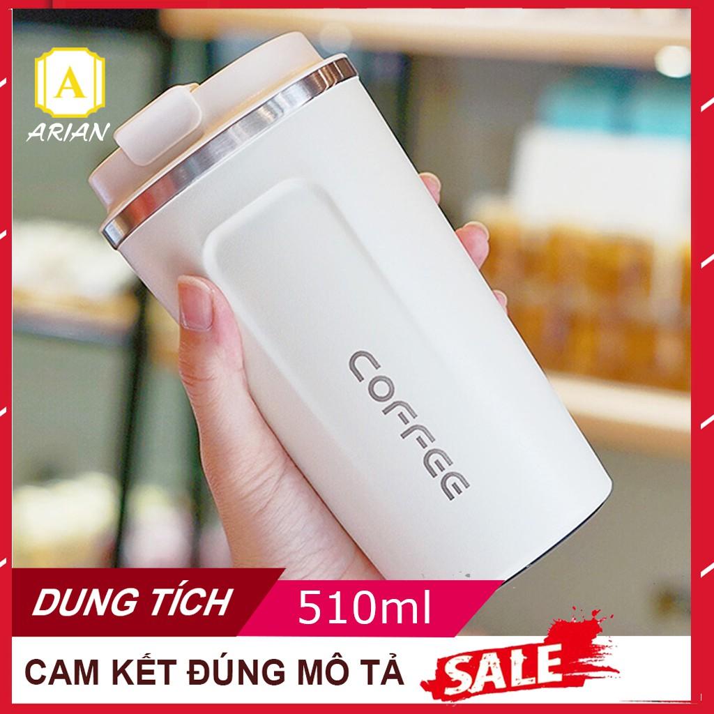 Cốc Giữ Nhiệt Coffee Holic Dung Tích 510ml Giữ Lạnh 6 Tiếng, Cốc Đựng Nước Khắc Tên Và Nội Dung, Chống Tràn Khi Rơi