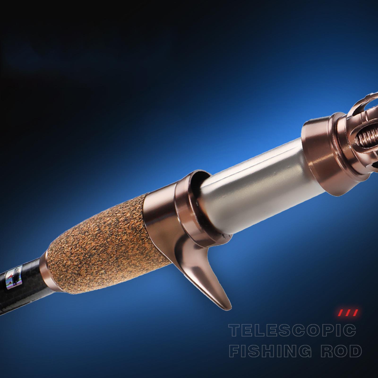 Fishing Rod, Carbon Fiber Casting Fishing Rod Lightweight Fly Fishing Rod for Bass Trout, Freshwater, Lure Fishing, Bass, Salmon