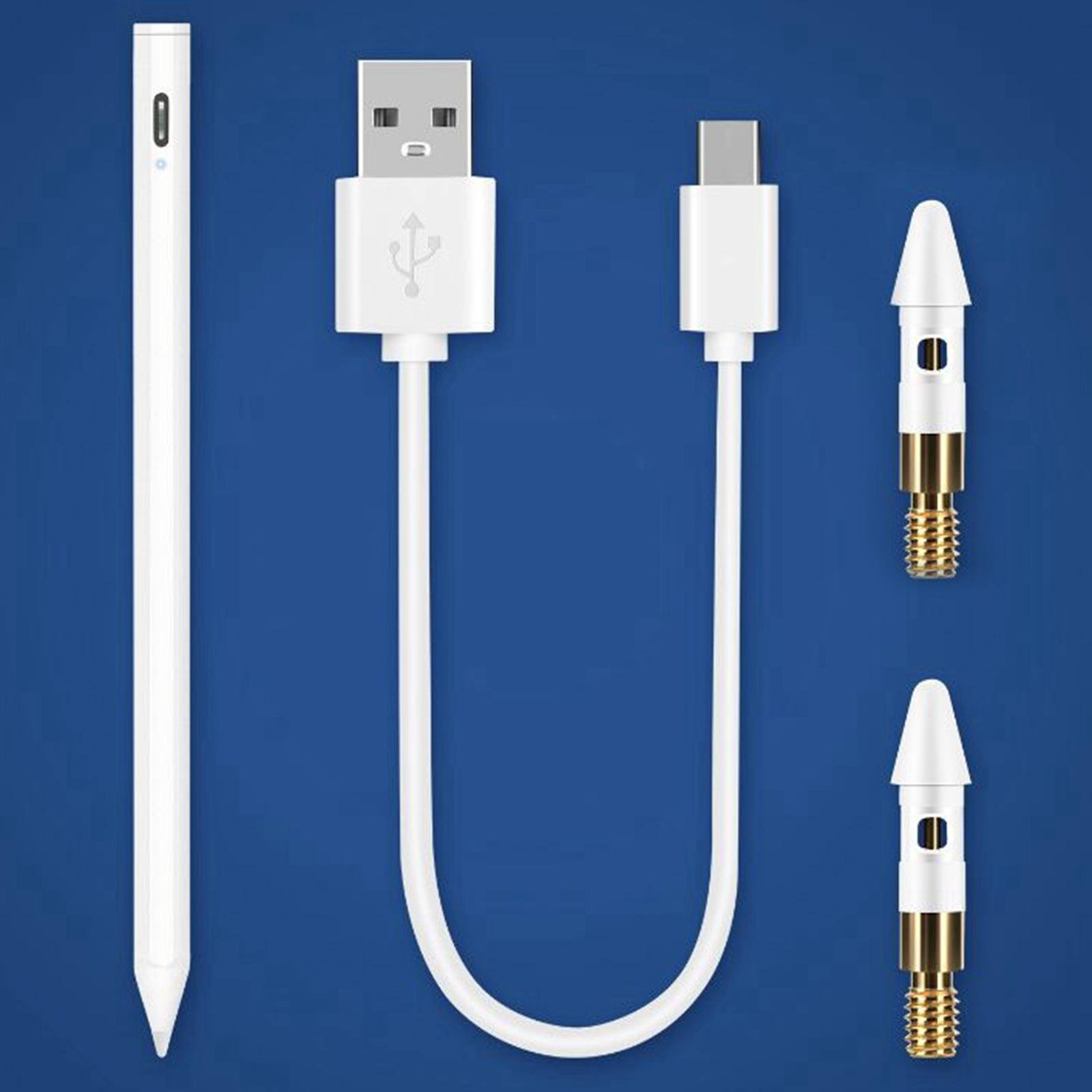 Capacitive Pen with Fine Point Stylus for iPad 6/Air 3/Mini 5/Pro White