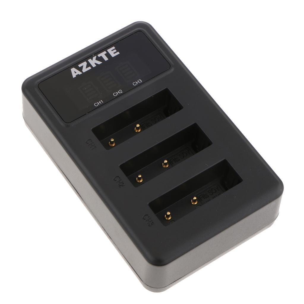 Triple USB Charger Cradle NP- Battery for  DSC-RX100/HX300/,