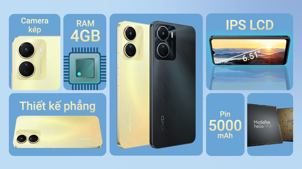 Điện Thoại di động vivo Y16 (4GB/128GB) - Hàng Chính Hãng