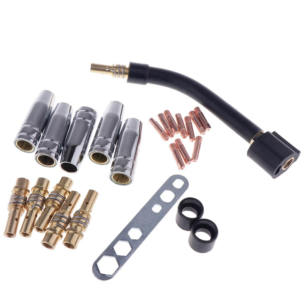 MIG Mỏ Hàn Một Phần Bộ Dụng Cụ, Hàn Liên Lạc Với Bộ Đầu Cho Binzel 36KD MIG Bị Tiêu Thụ Hàn Phần Công Cụ