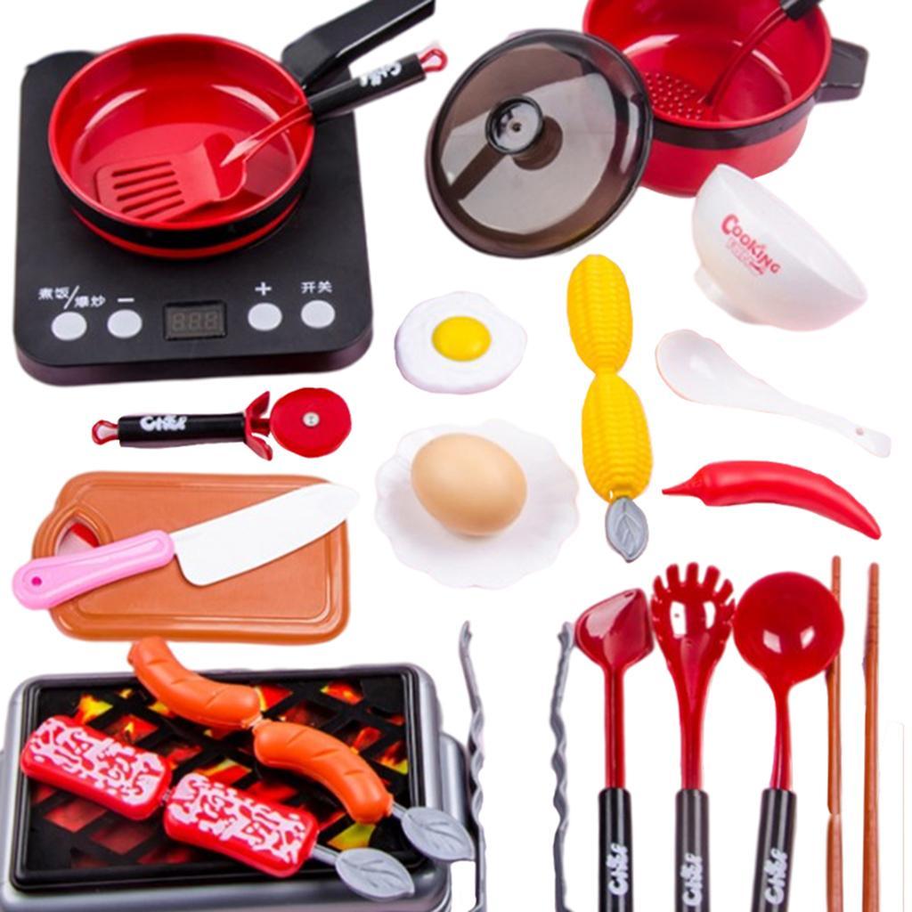 Set Pretend Cooking Playset for Girls Boys Gifts