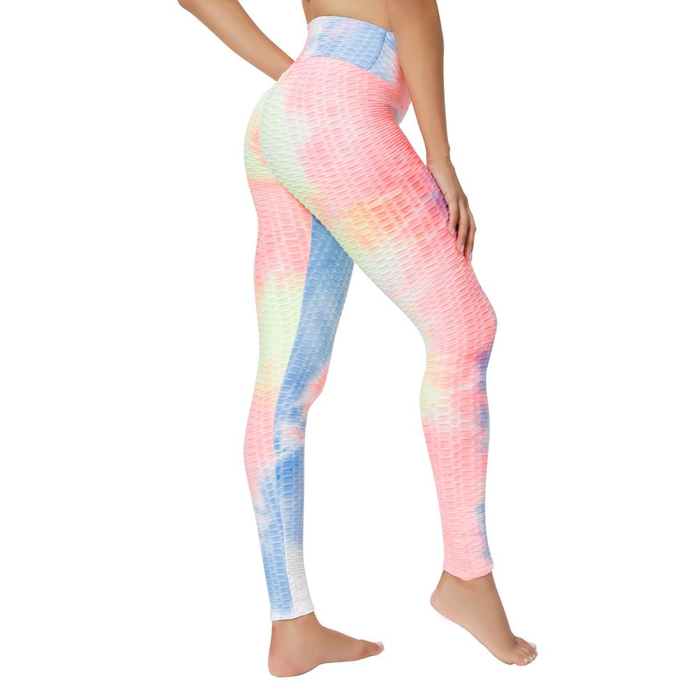 Đẩy Lên Tập Yoga Thoáng Khí Tập Gym Quần Áo Gợi Cảm Đầy Màu Sắc Liền Mạch Quần Legging Nữ Thể Thao Tập Thể Hình Cao Cấp Quần Chạy Bộ Thun