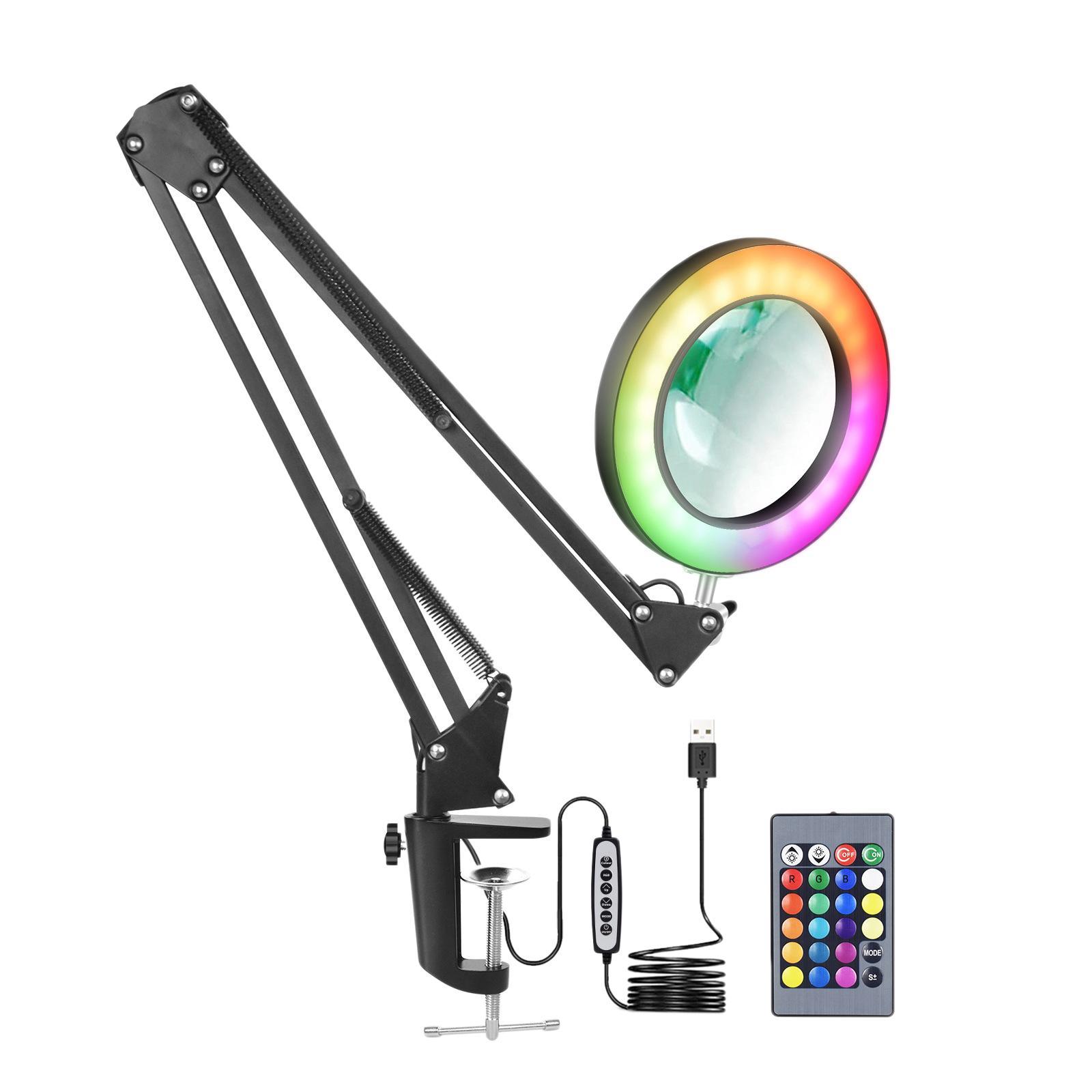 Magnifier Work Clamp Adjustable Clamp Base Foldable for Workshop