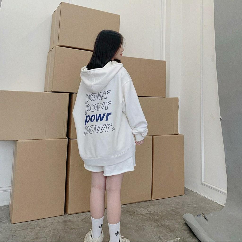 Áo Khoác Nỉ Bông POWR Unisex (4 Màu)
