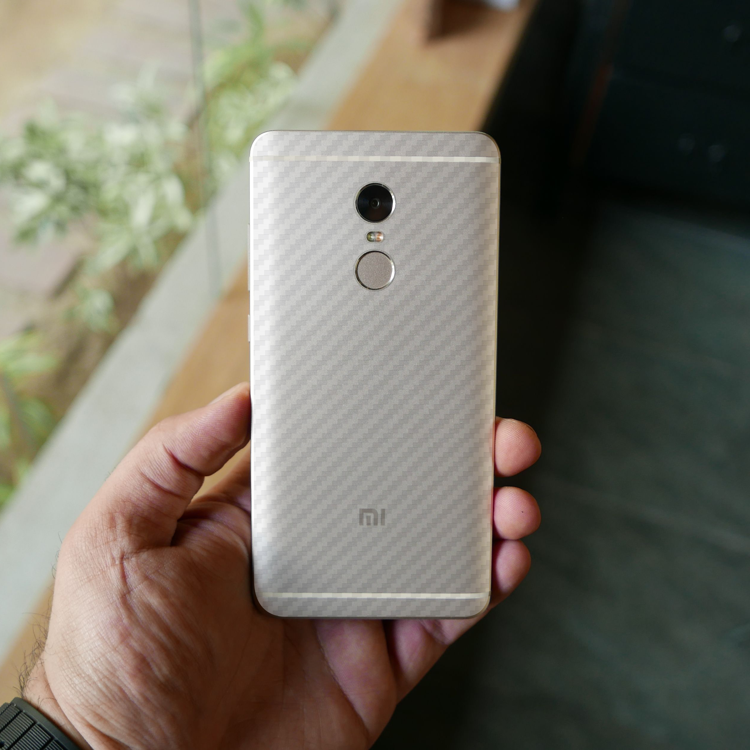 Miếng Dán Mặt Lưng Cacbon Dành Cho Xiaomi Redmi Note 4/ Note 4x- Handtown - Hàng Chính Hãng