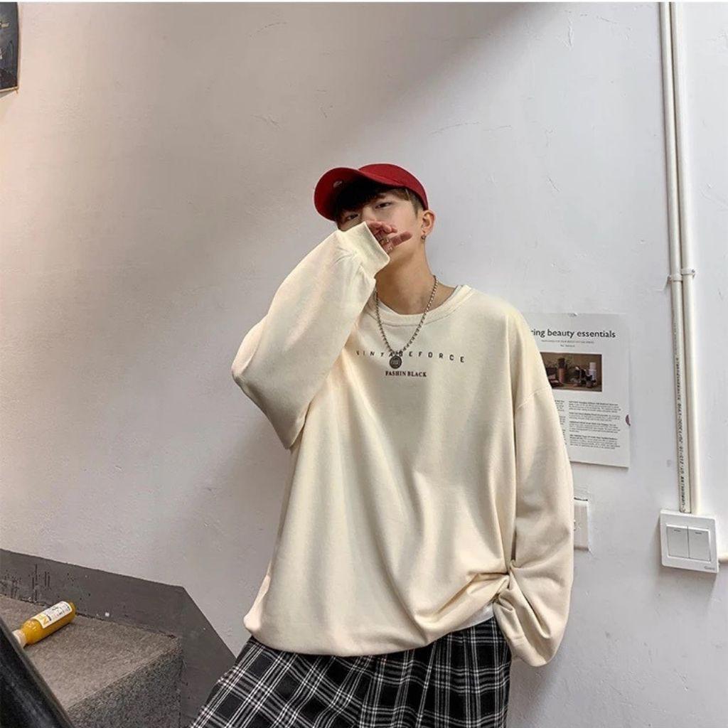ÁO SWEATER NỈ UNISEX VITAGEFORCE ÁO NỈ KHÔNG NÓN FORM RỘNG NAM NỮ NHIỀU MÀU