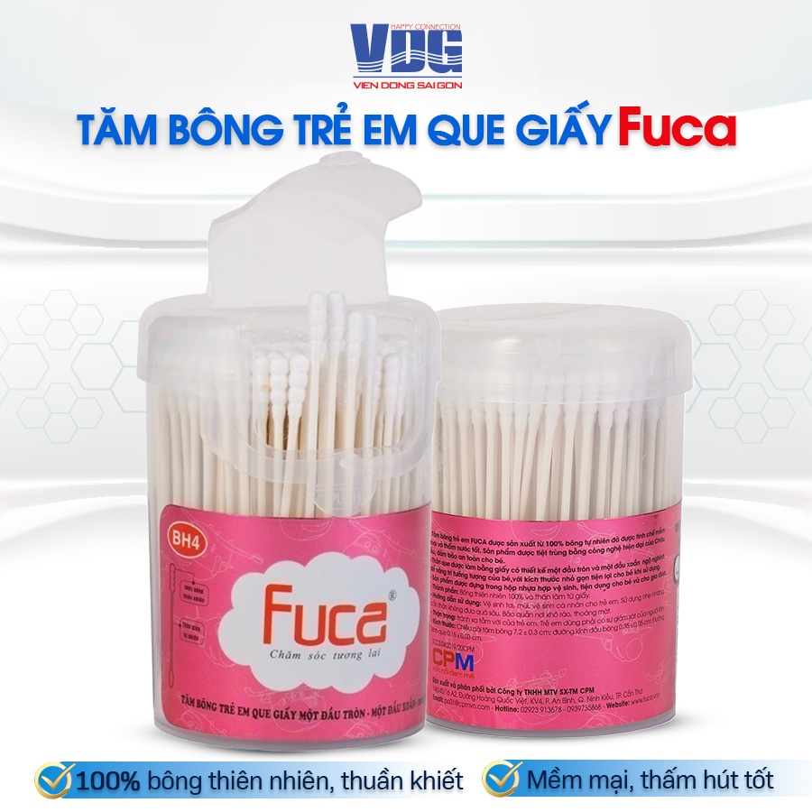 Tăm bông trẻ em que giấy Fuca - BH4