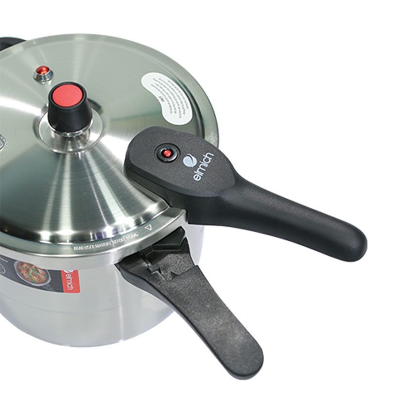Nồi áp suất Elmich EL3369 inox 304 cao cấp, lòng nồi 20cm, dung tích 4 Lít, sử dụng được trên tất cả các loại bếp - Hàng chính hãng