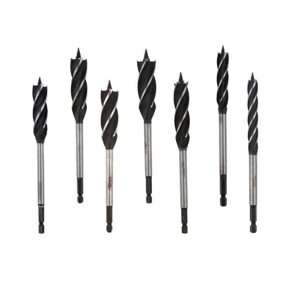 HSS 165mm Brad Point Drill Bit Shank Twist Woodworking Tool 10&amp;12mm