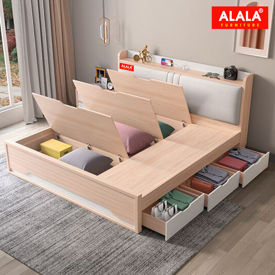 Giường ngủ ALALA14 (1m8 x 2m) cao cấp - Thương hiệu ALALA