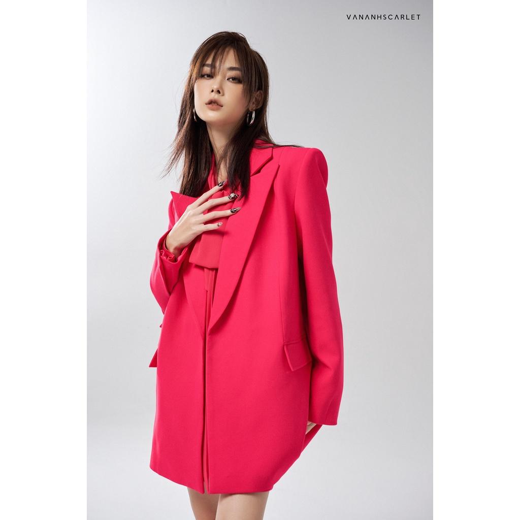 Set vest nữ VANANHSCARLET kèm quần short hồng