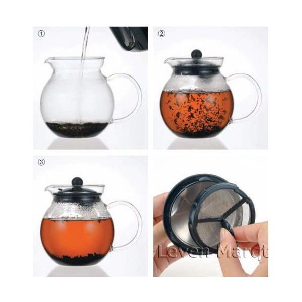 Bình trà thủy tinh cao cấp Iwaki dùng trong lò vi sóng