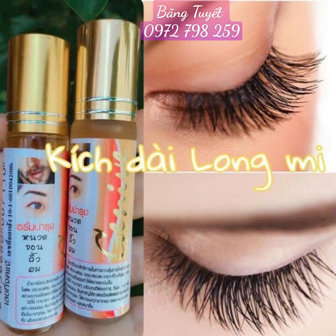 Serum kích mọc lông mi, chân mày, râu, ria mép, tóc Genive Thái Lan 10ml