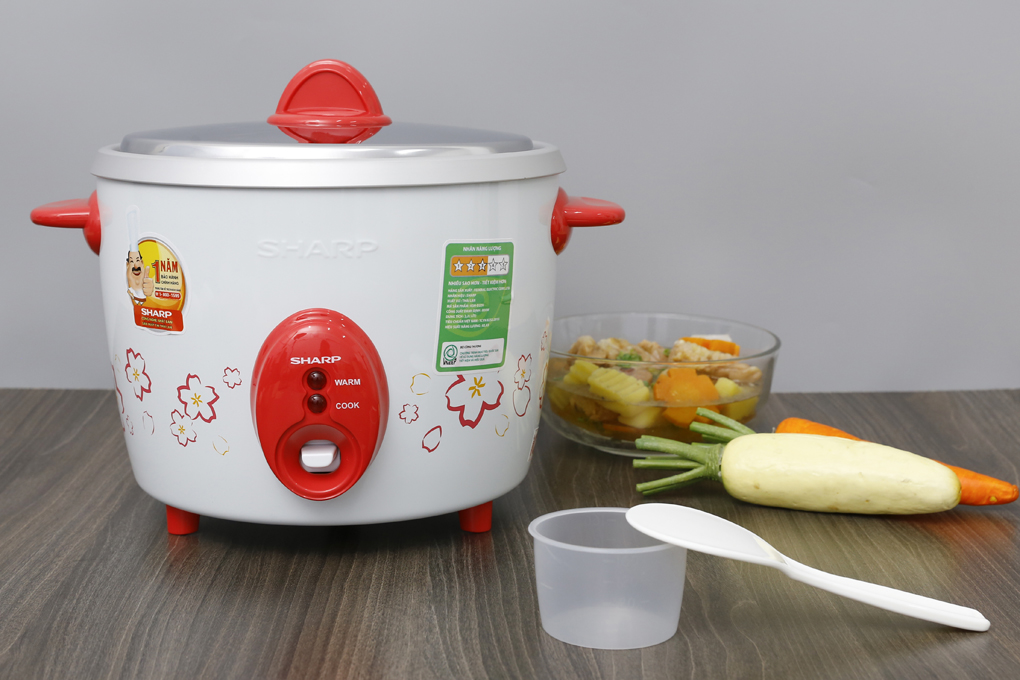 Nồi cơm nắp rời Sharp 2.2 lít KSH-D22V, Công suất 800W, Giao màu ngẫu nhiên - Hàng chính hãng