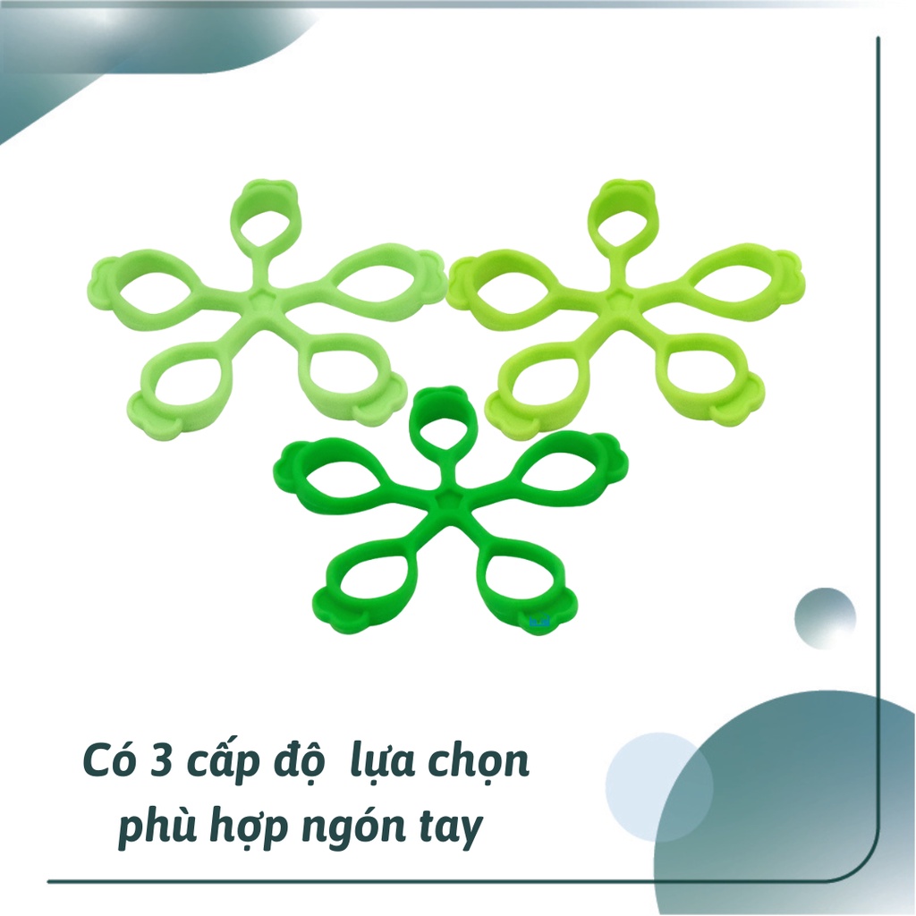 Dụng cụ luyện tập sức mạnh silicon hình bông hoa cho người tai biến,thoái hóa khớp tay,tập đàn nhiều cấp độ