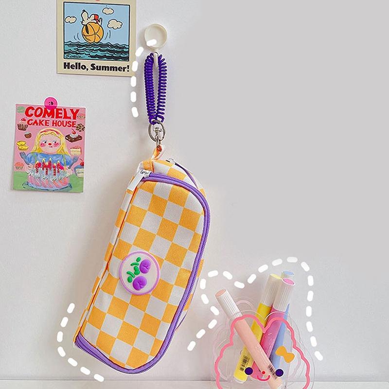 Tmdbyx Túi Đựng Bút Bằng Vải Bạt Sức Chứa Lớn Họa Tiết Hoạt Hình Sáng Tạo Cho Học Sinh Niche
